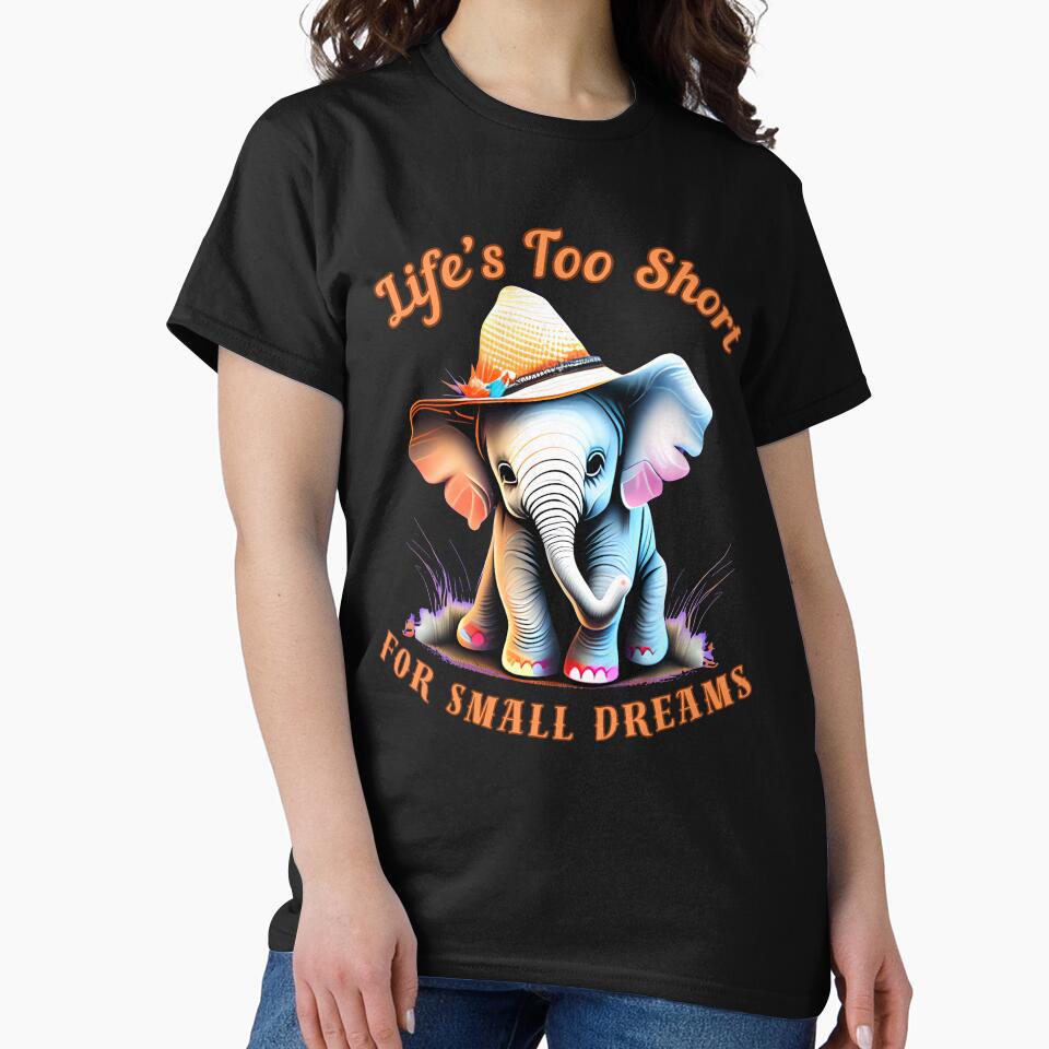 Life’s Too Short For Small Dreams. Flower elephant by ElephantVibes