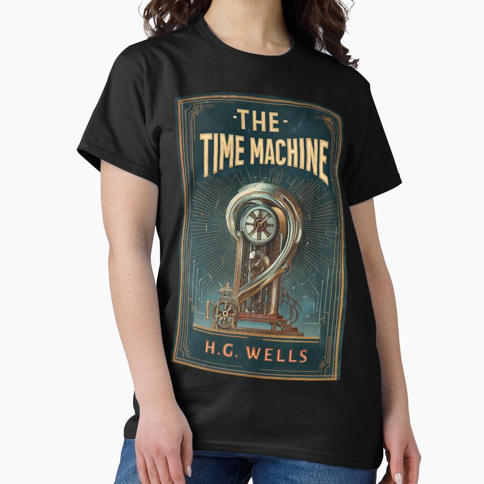 The Time Machine Art Deco Poster - Retro Futurist Sci-Fi Design by Juuskus