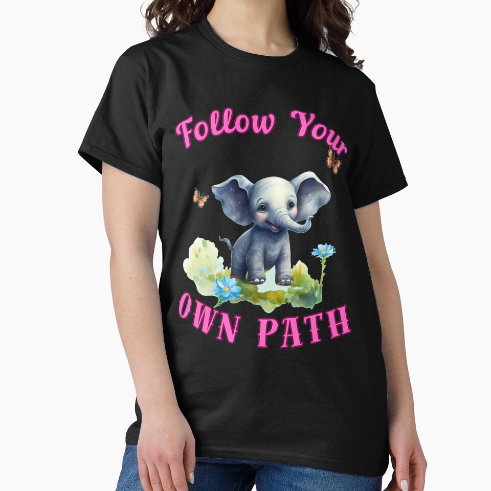 Follow Your Own Path. elephant saying by ElephantVibes