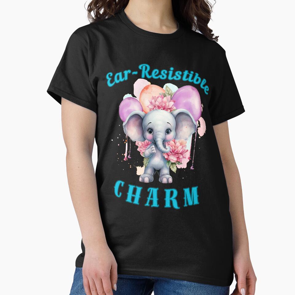 Ear-Resistible Charm. funny elephant by ElephantVibes