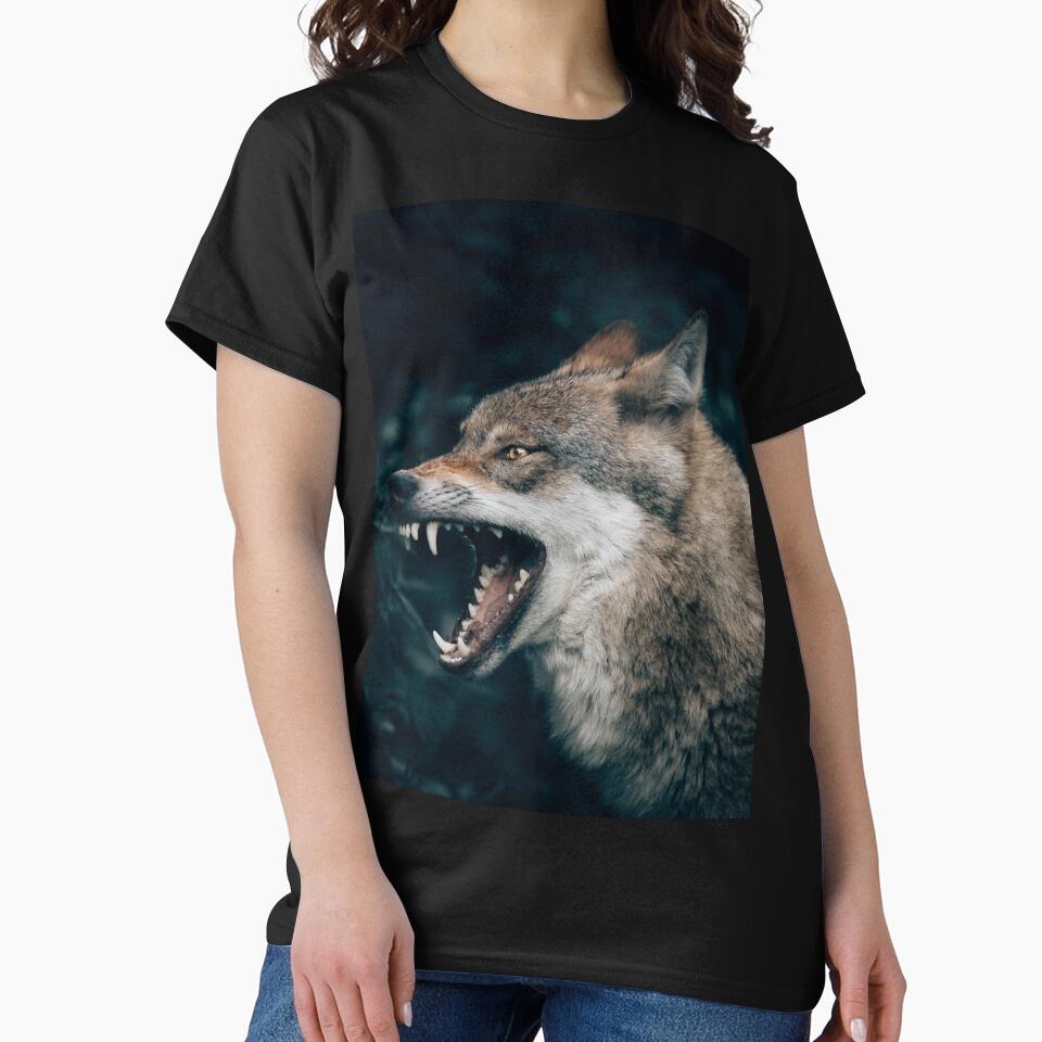Growling Teeth Grey Wolf by Alladin7