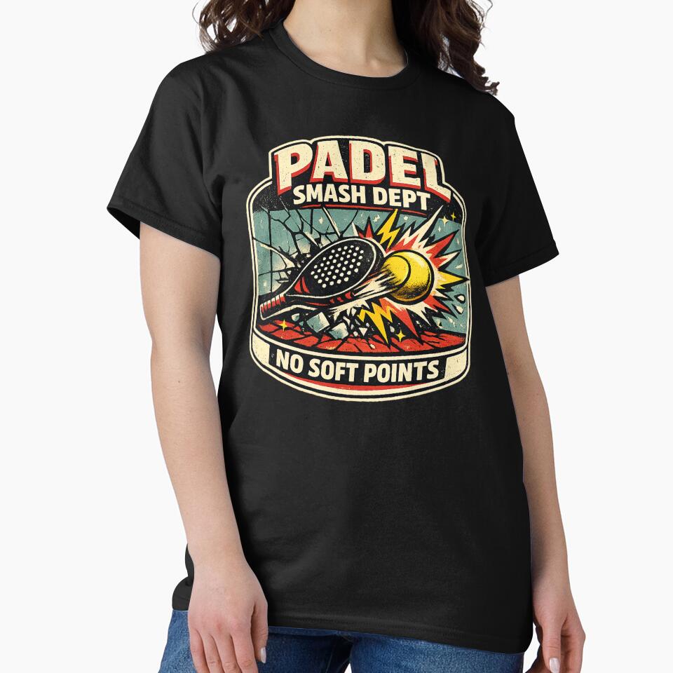 Padel Smash Dept No Soft Points Vintage Padel Design by Concrete Coffee Studio