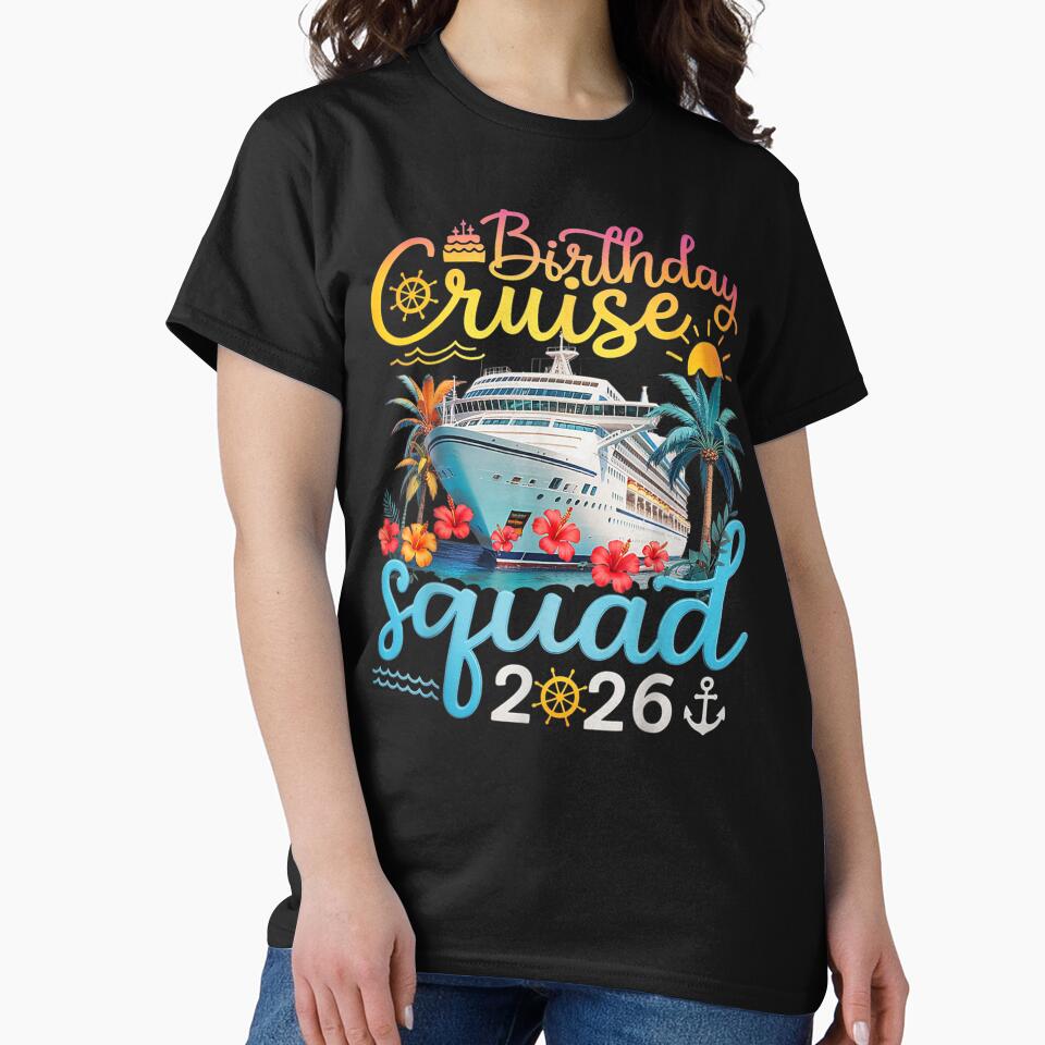 Birthday Cruise Squad 2026 Tropical Vacation Ocean Ship Family Trip by HarinDonreka