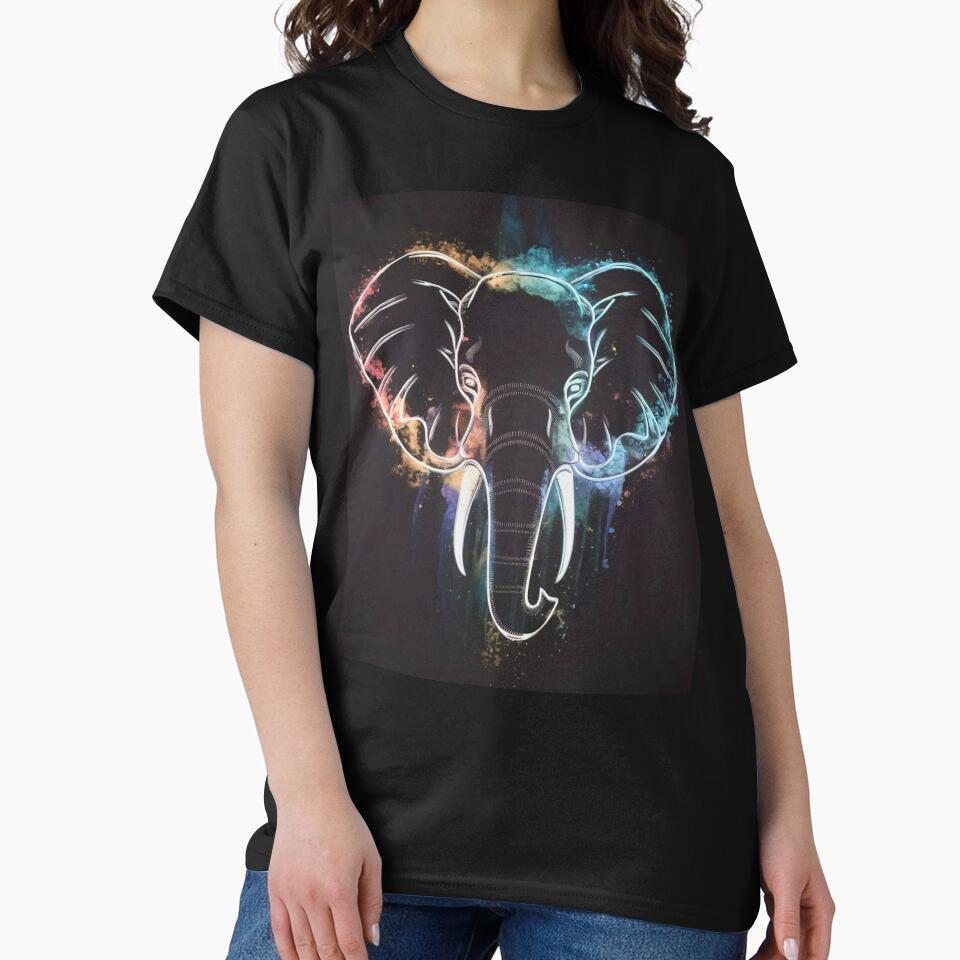 Elephant Portrait. celestial elephant by ElephantVibes