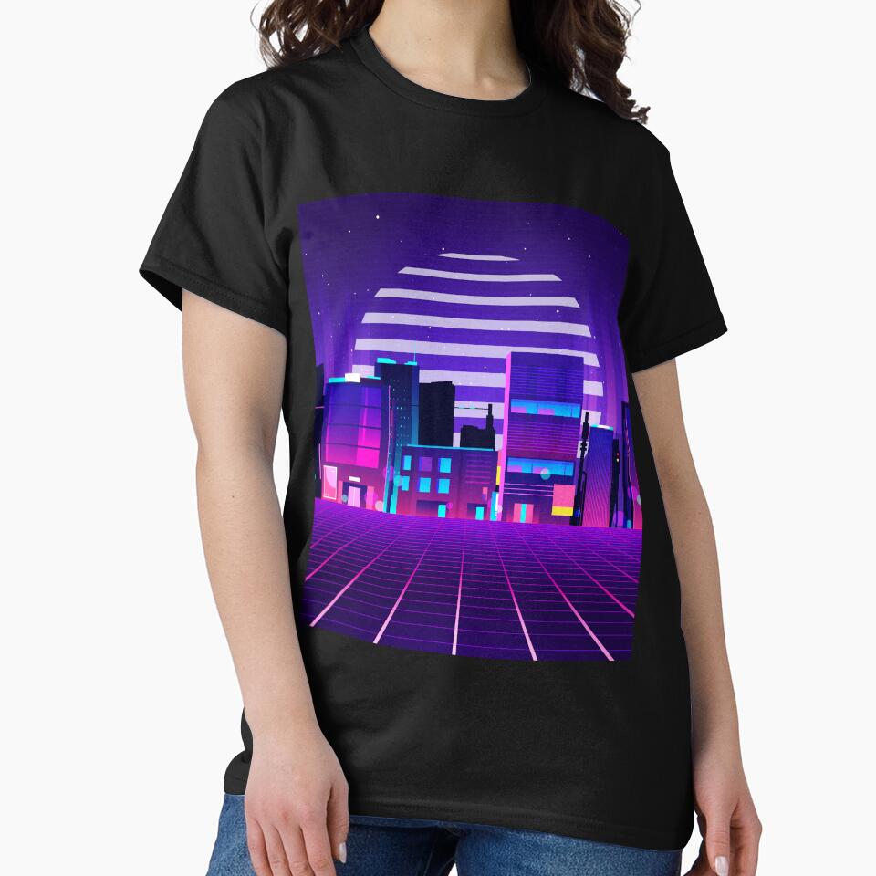 Futuristic Neon City by MaiZephyr