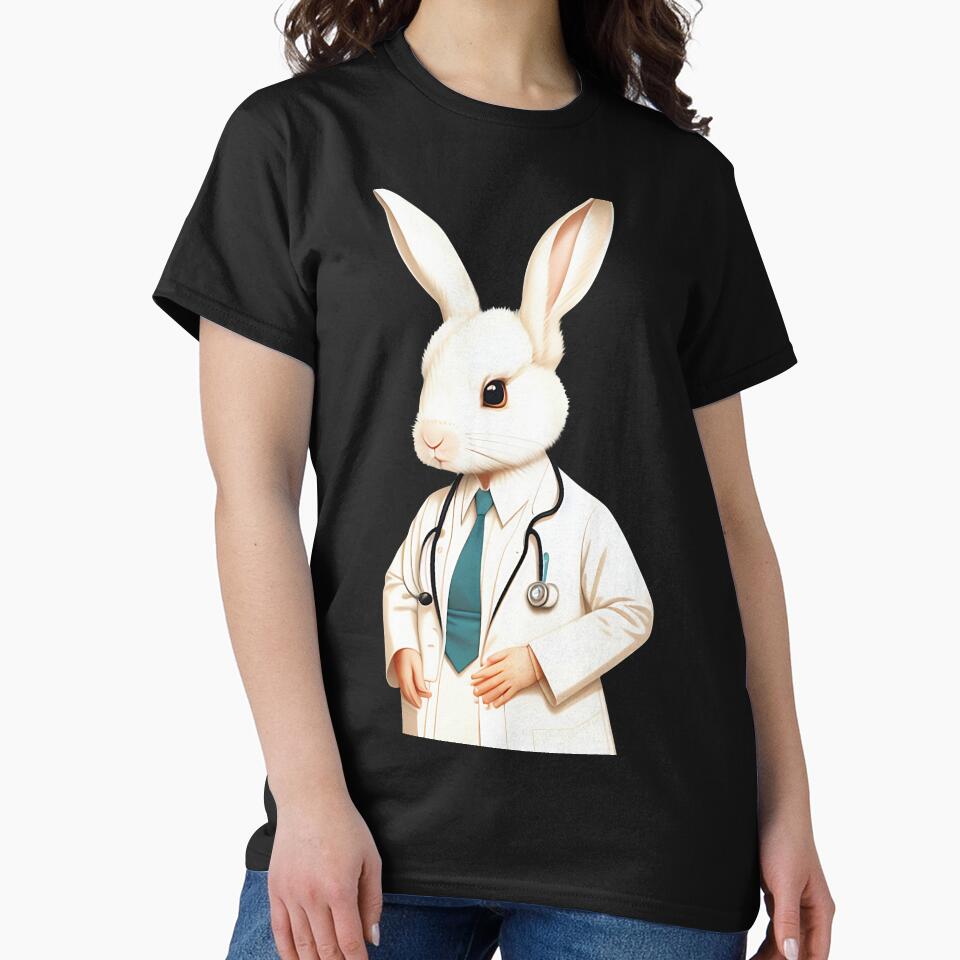 Cute baby doctor rabbit illustration 12 by vishalraifx