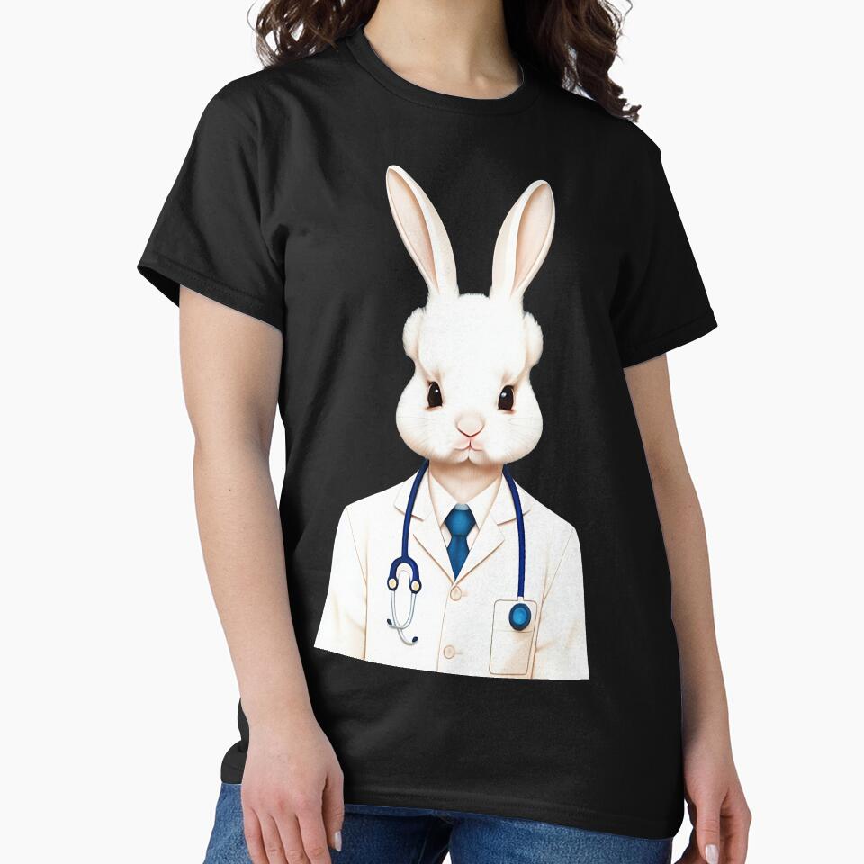 Cute baby doctor rabbit illustration 21 by vishalraifx