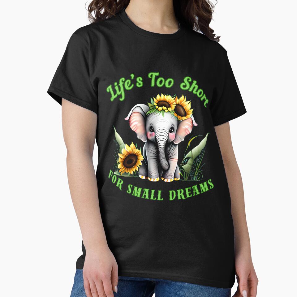 Life’s Too Short For Small Dreams. elephant portrait by ElephantVibes
