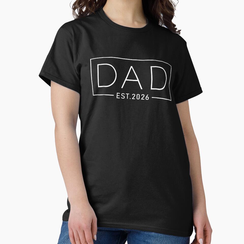 Dad Est. 2026 Expectant Father Gift by MerchDeviant