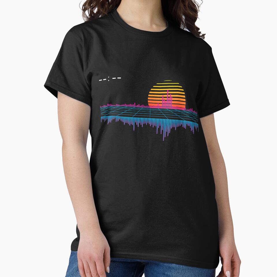 Retrowave Synthwave Vaporwave Sunset Aesthetic T-Shirt by DArtfulStudio