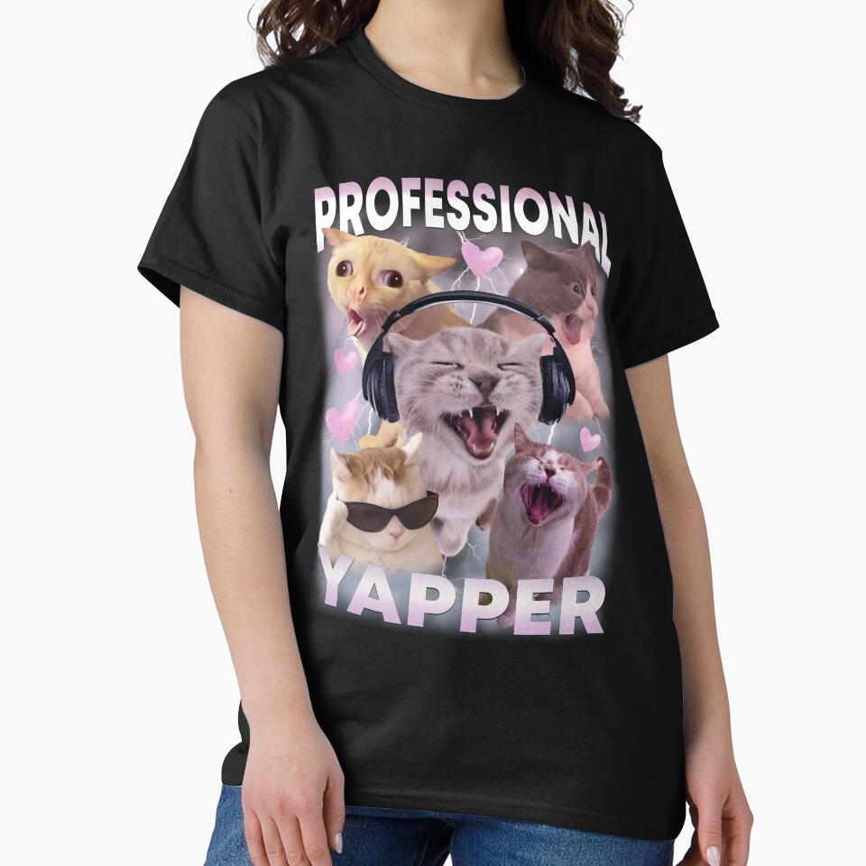 Cat Professional Yapper Funny Meme by BelkaMd