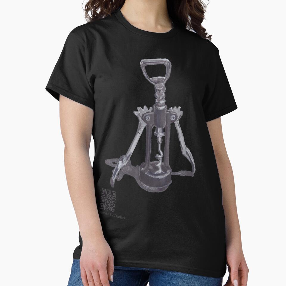 Hand Drawn Corkscrew Analog Art by DrawingByDaniel