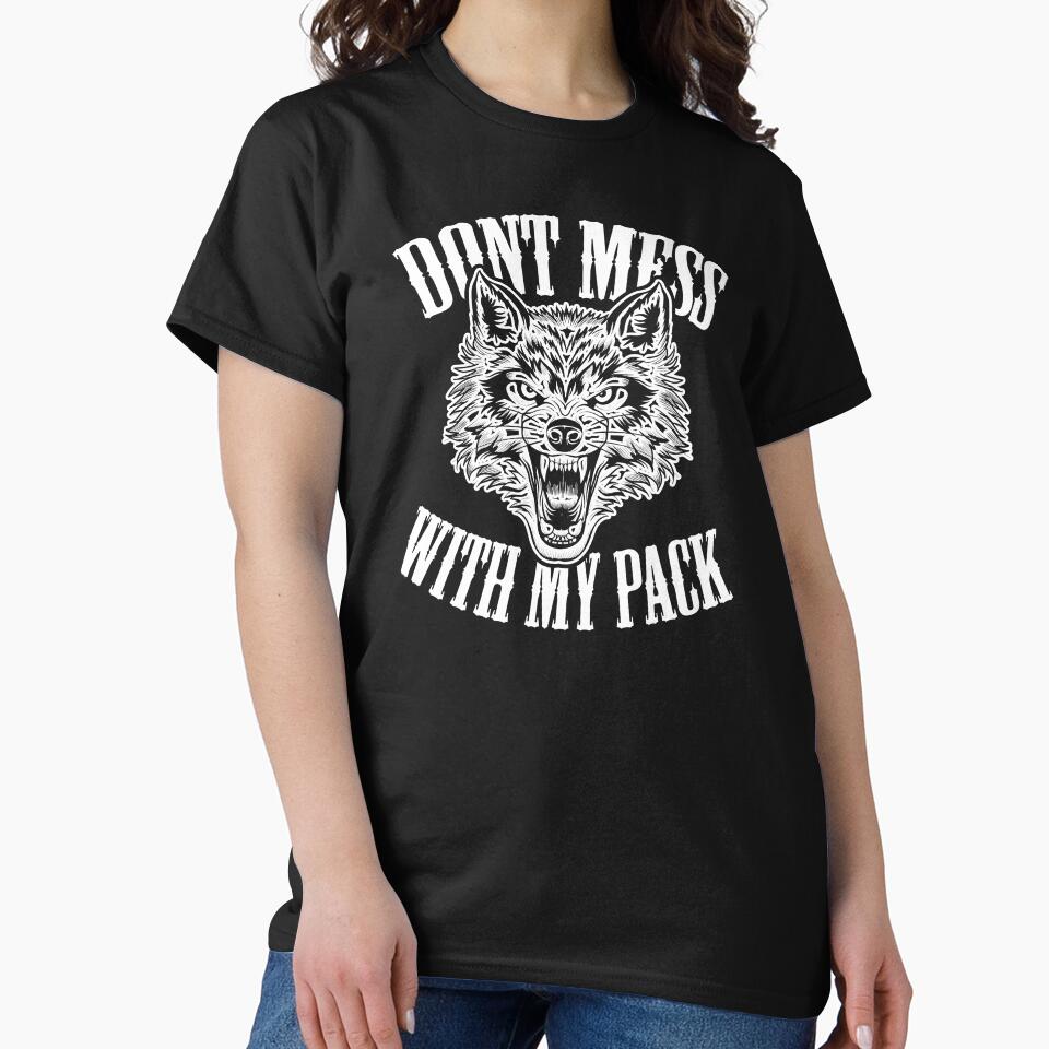 Dont Mess with My Pack / Angry Wolf Face / Wolf pack by Ikaroots