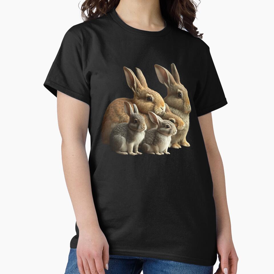 Bunny gift, family photo, group picture for rabbit lovers by AnimalArtPhotos