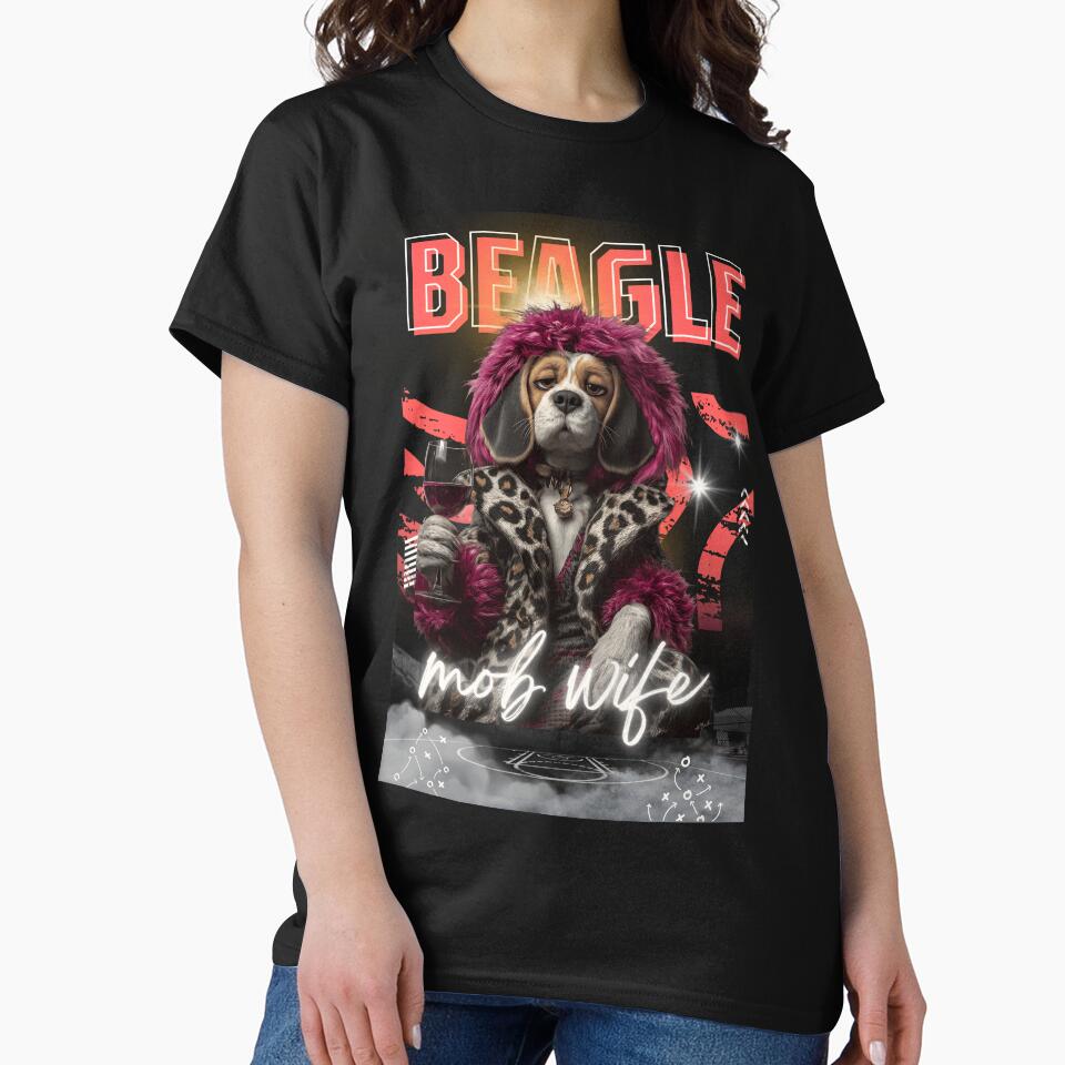 Beagle Mob Wife Glamorous Dog by SolaVault