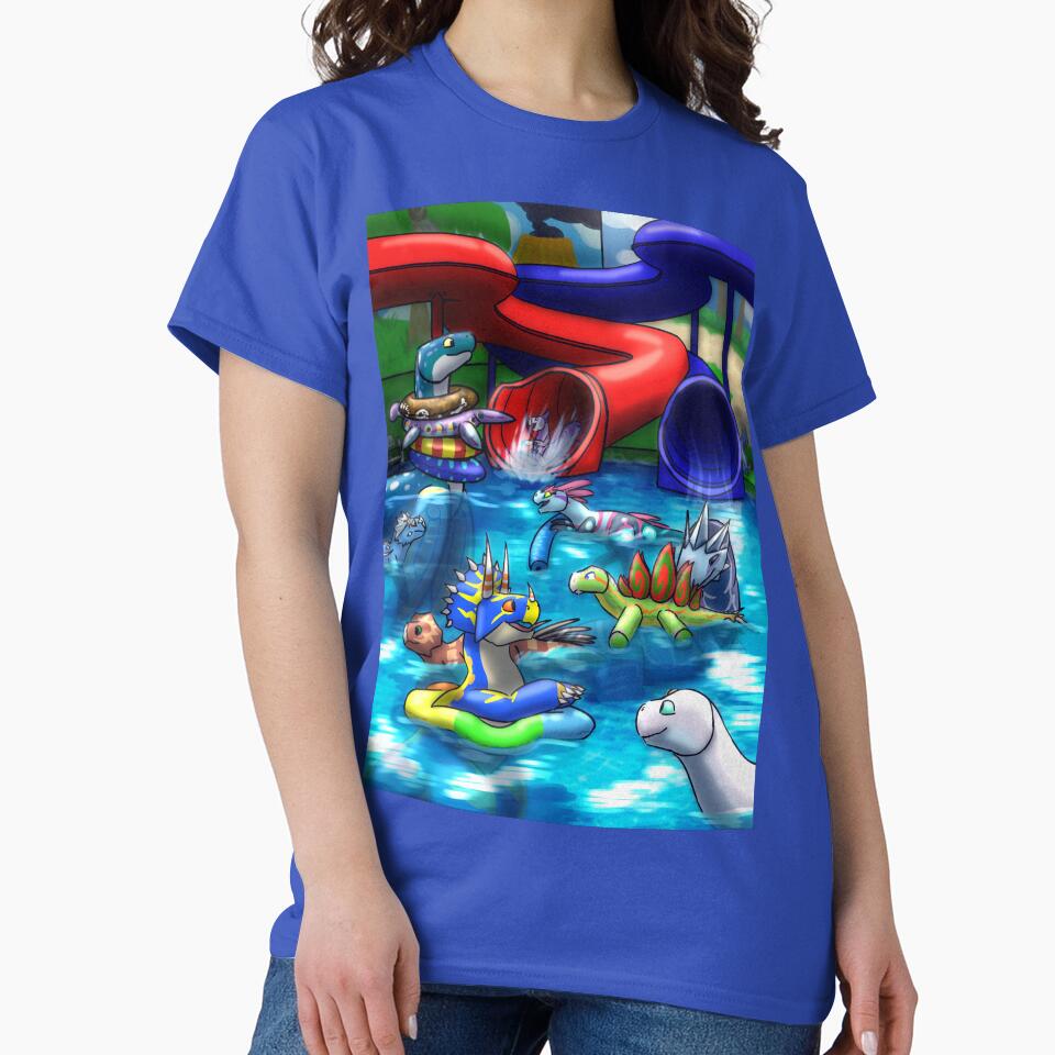 Fossil Fighters Water Vivosaur Pool Party by AngelTheSiren