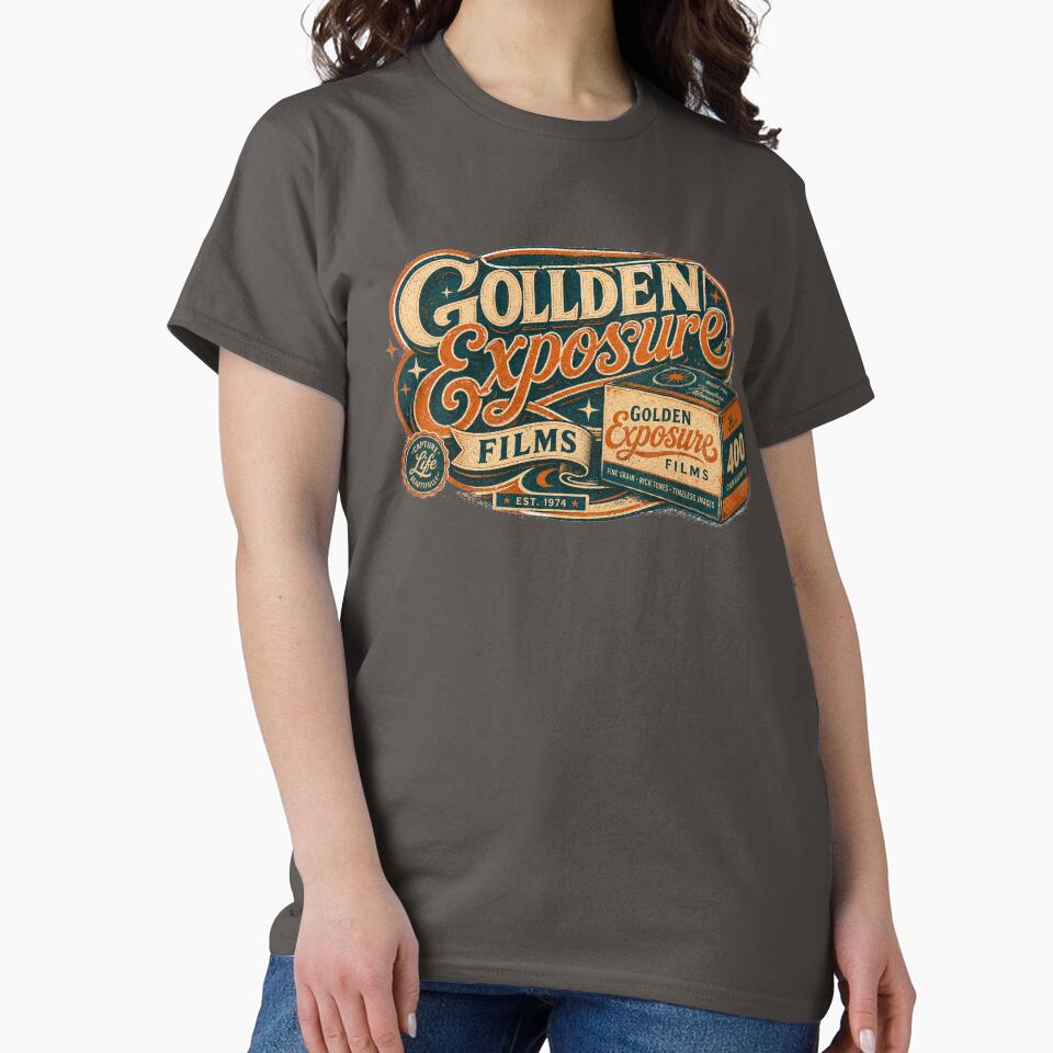 Golden Exposure Films Retro Film Brand Design by Golden Era Studio