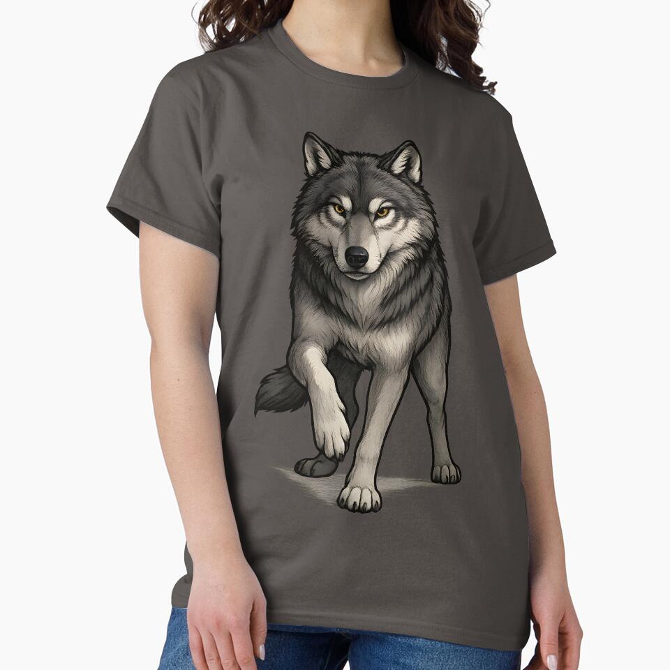 Wolf Spirit – Bold Wildlife T-Shirt Design by DojoVibe