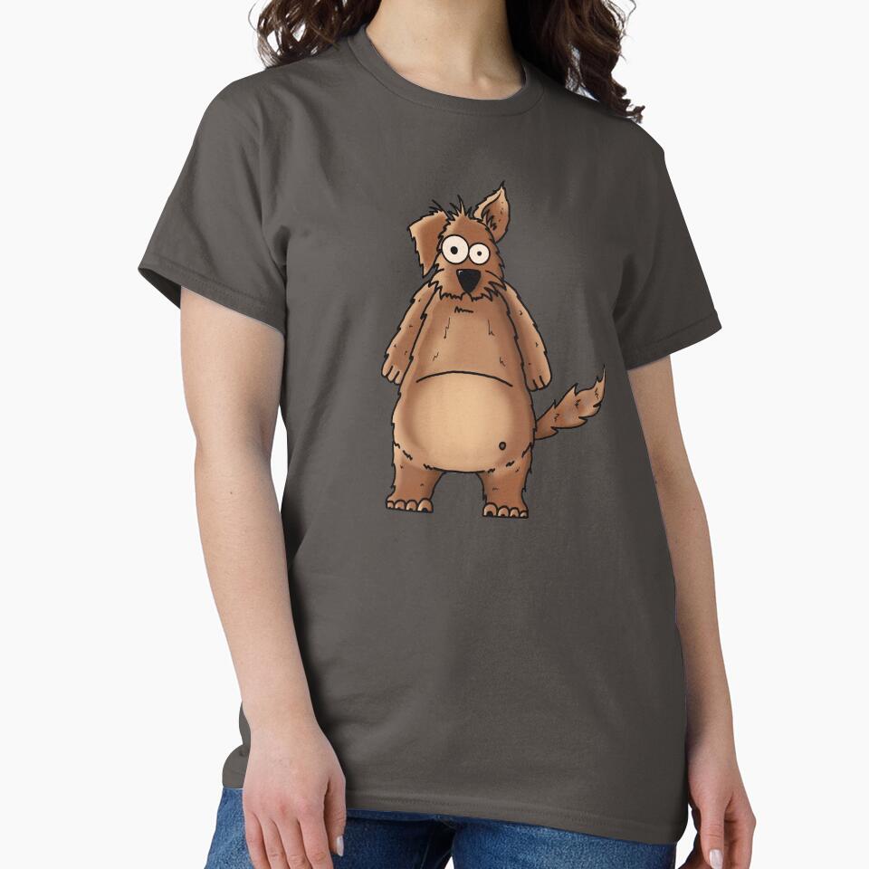Bam Bam the Scruffy Dog: Hand-Drawn Whimsical Pet Portrait by Englandbear