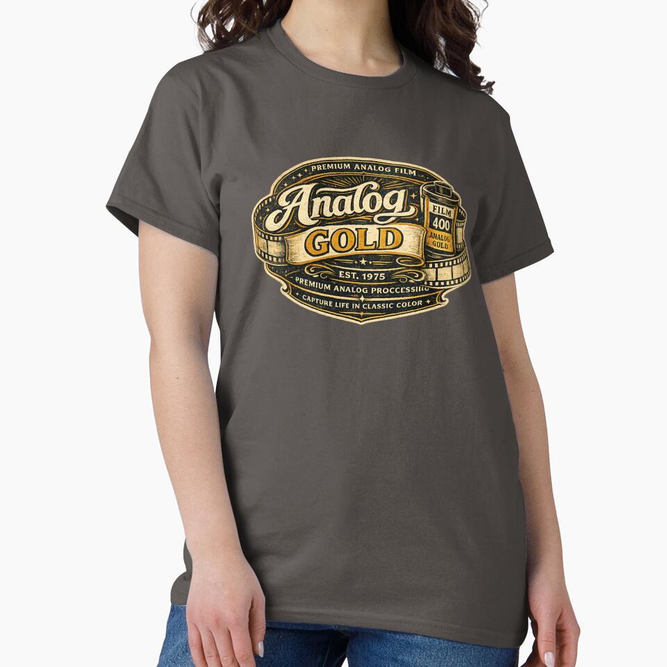 Analog Gold Film Vintage Photography Logo by Golden Era Studio