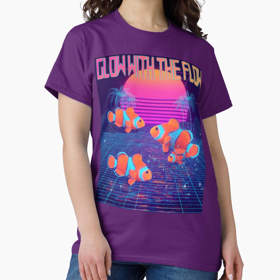 Glow With The Flow — Neon Clownfish by ArgentoArt