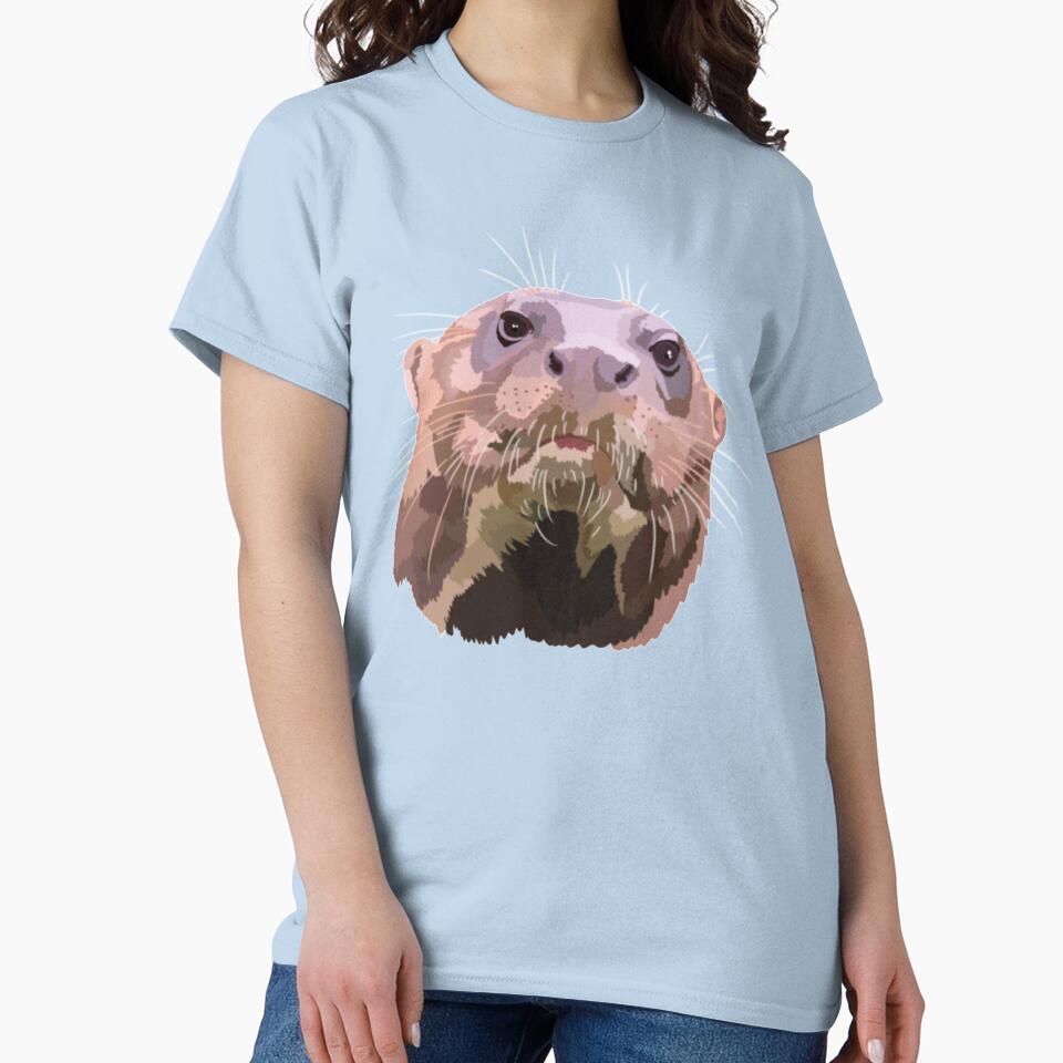 G is for Giant Otter,Giant Otter Artwork – Powerful River Mammal Illustration and Amazon Wildlife Design by PrettylittlepastelUk