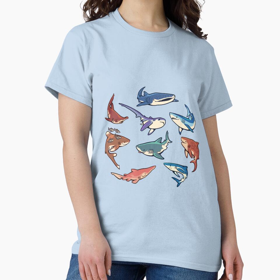 Sharks in the light blue by Colordrilos