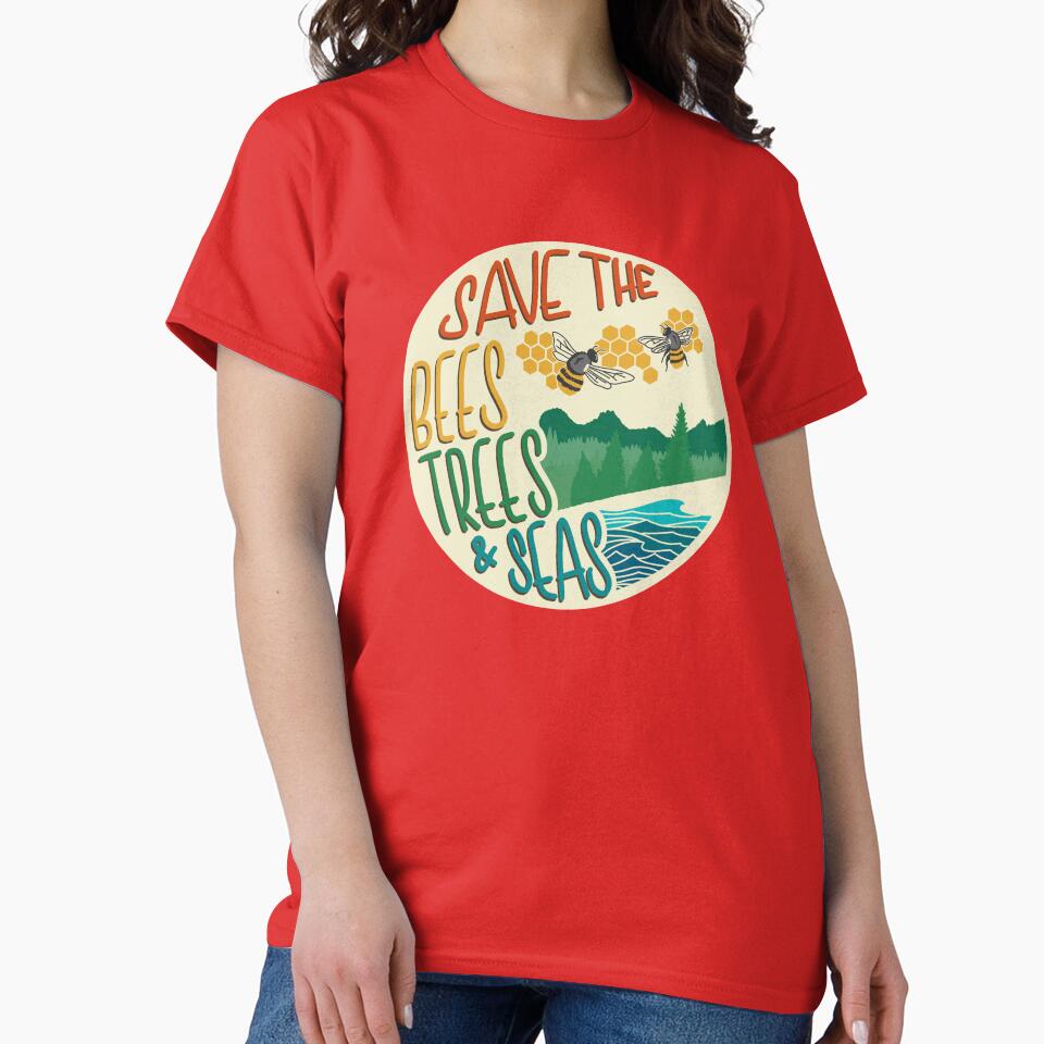 Save The Bees, Trees, & Seas | Retro by CarlosAlberto