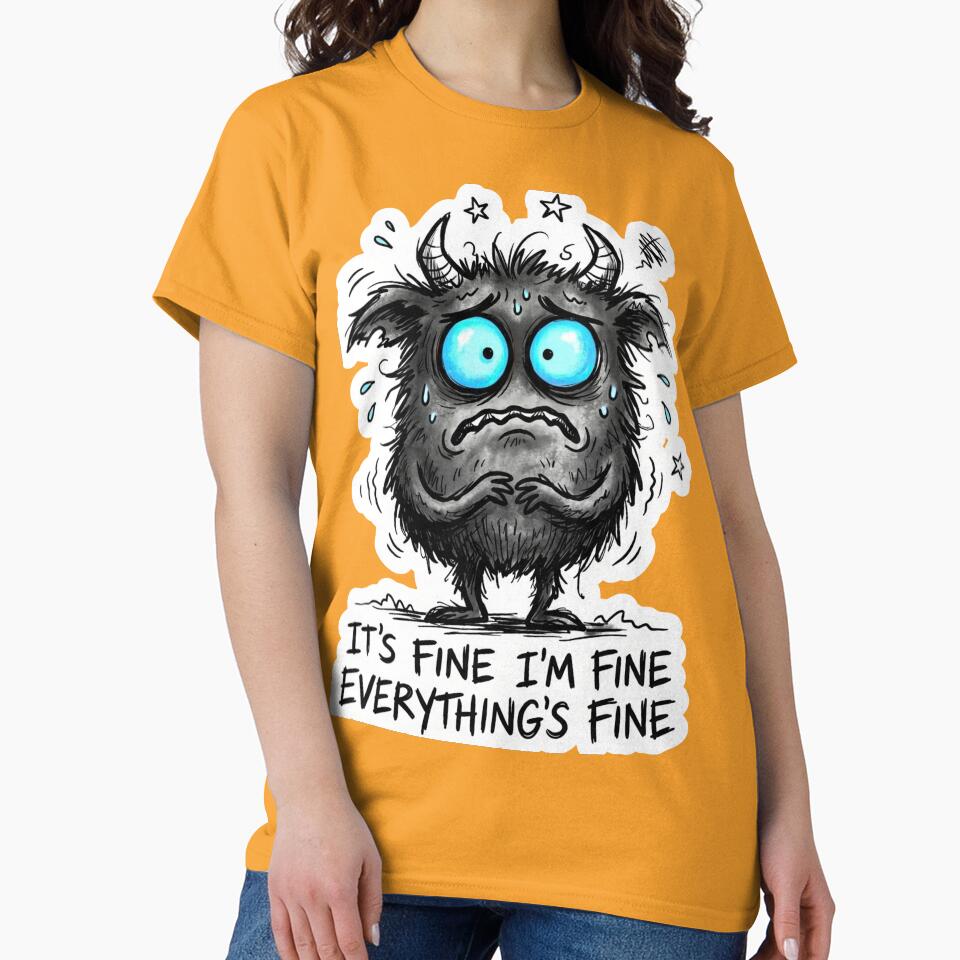 I'm Fine Everything Is Fine Sticker by atwalstore1992