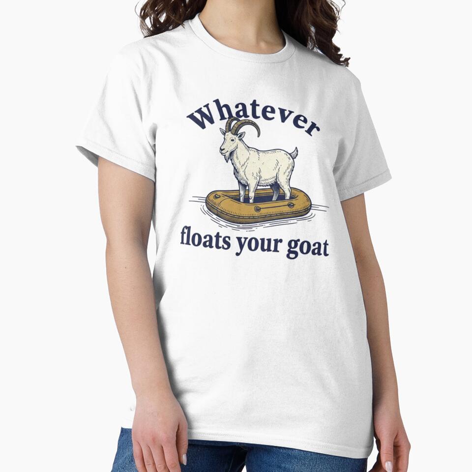 funny goat, whatever floats your goat, animal pun, funnyfits70, Humor, Funny, retro, vintages, funny quotes, animal humor, by FunnyFits70