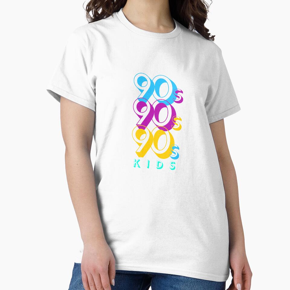 90s Kids Design in Vintage Hot Blue Purple Gold and Green by SteamParliament