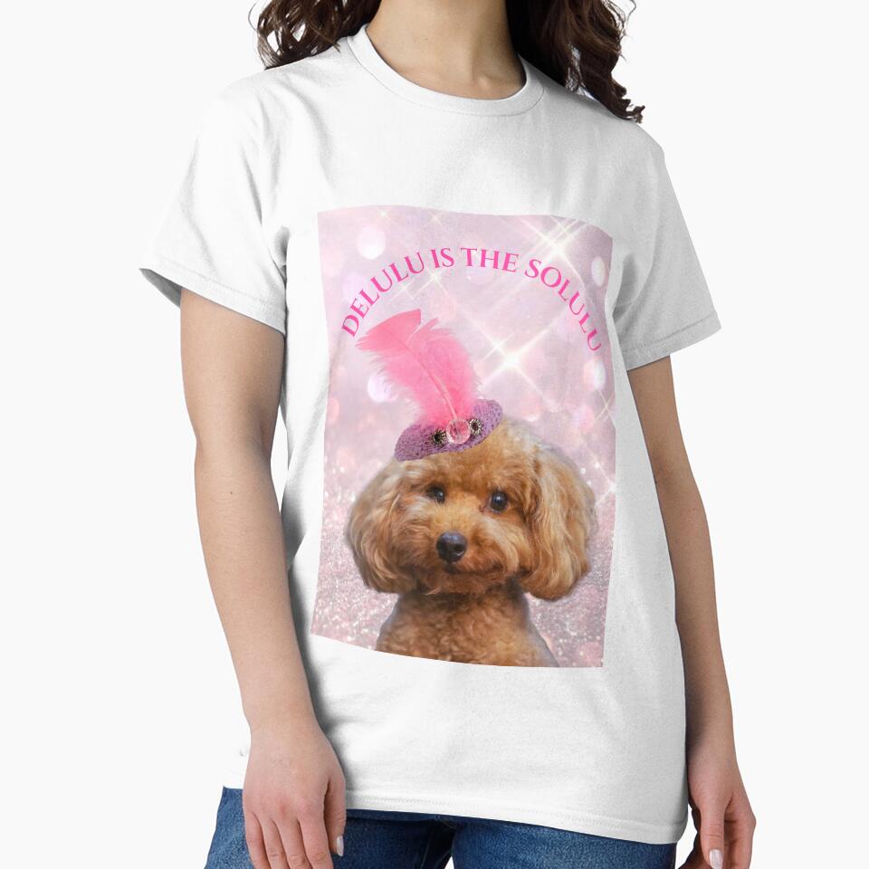 Delulu Is The Solulu Funny Poodle Meme Print by chaos-and-curls