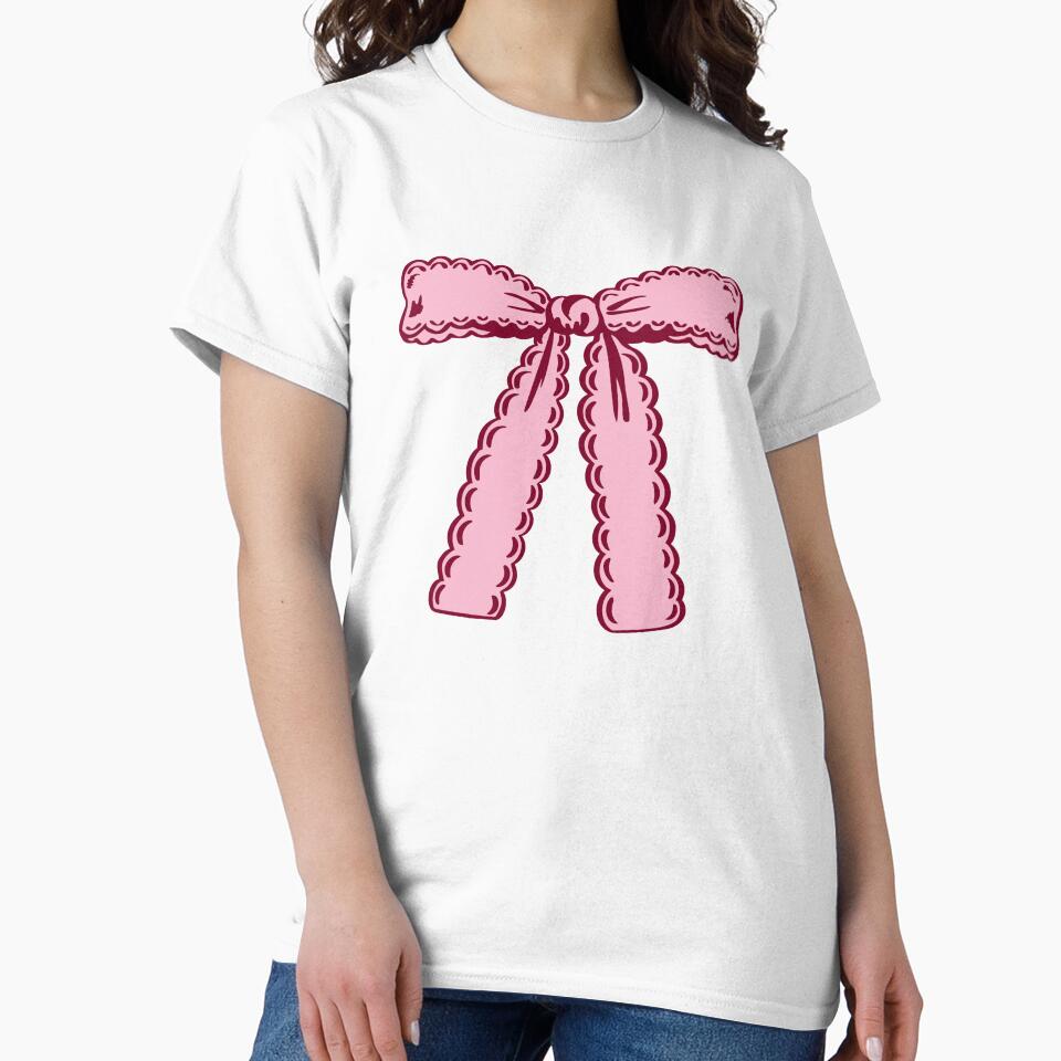 Pink Ruffle Ribbon Bow by Kusaka.art