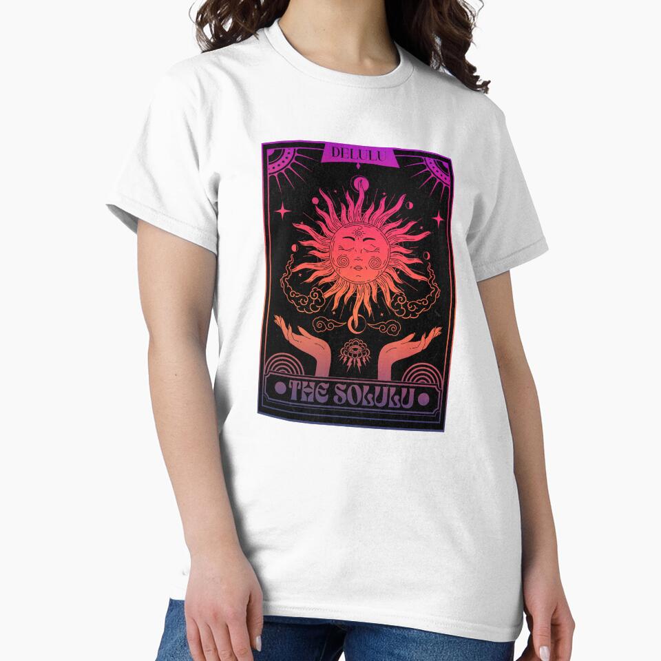 Delulu Is the Solulu Tarot Card Gen Z Aesthetic Funny TikTok Meme Quote by darkskydelights