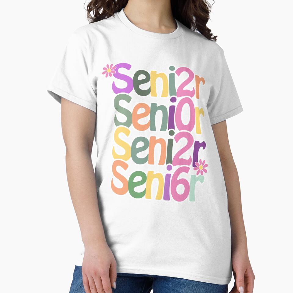 Retro Groovy Colorful Back to School Senior 2026 by Auchi_Verse
