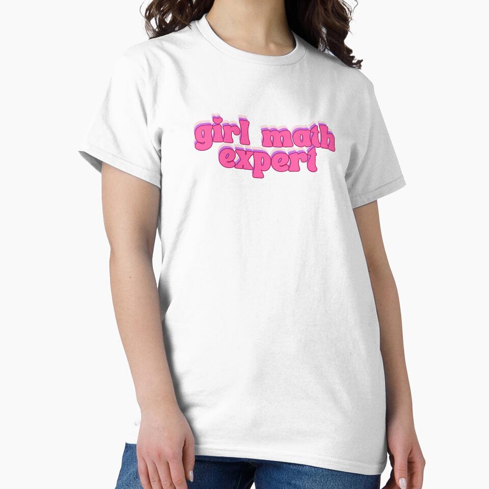 Girl Math Expert pink outlined by Neeshki
