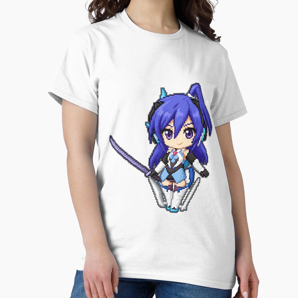 Tsubasa Kazanari Chibi Senki Zesshou Symphogear pixel art by sabartgunpla