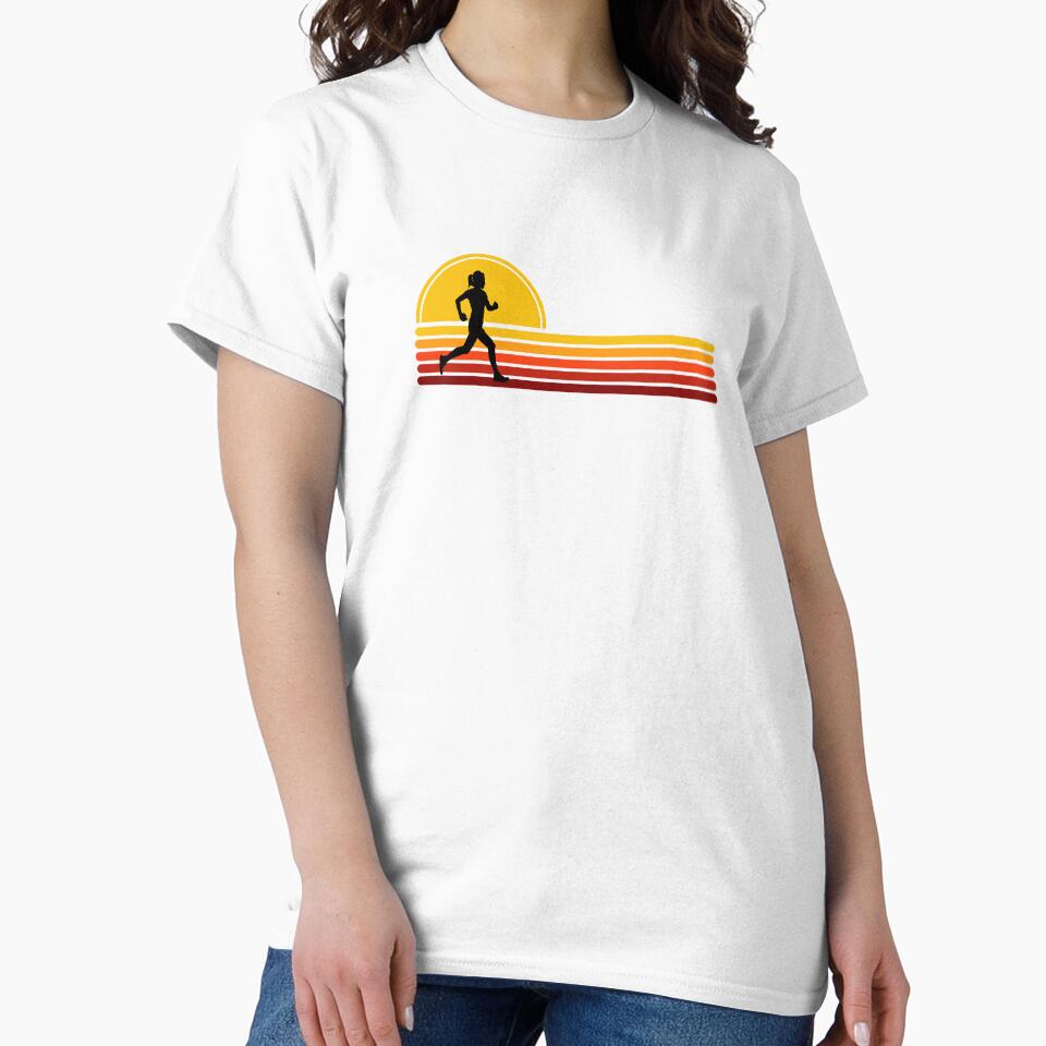 Woman Runner - Yellow Sunset by HeatherPore