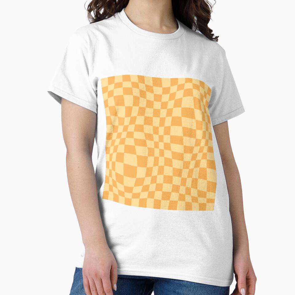 Y2K Danish Pastel Yellow Checkerboard Pattern by Sarah Eichert