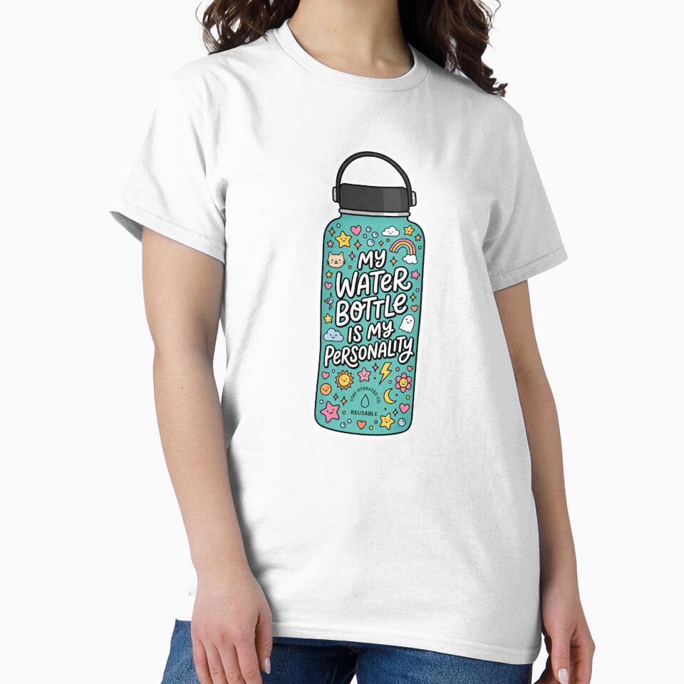 My Water Bottle Is My Personality Kawaii Aesthetic Hydration by SplashTastic