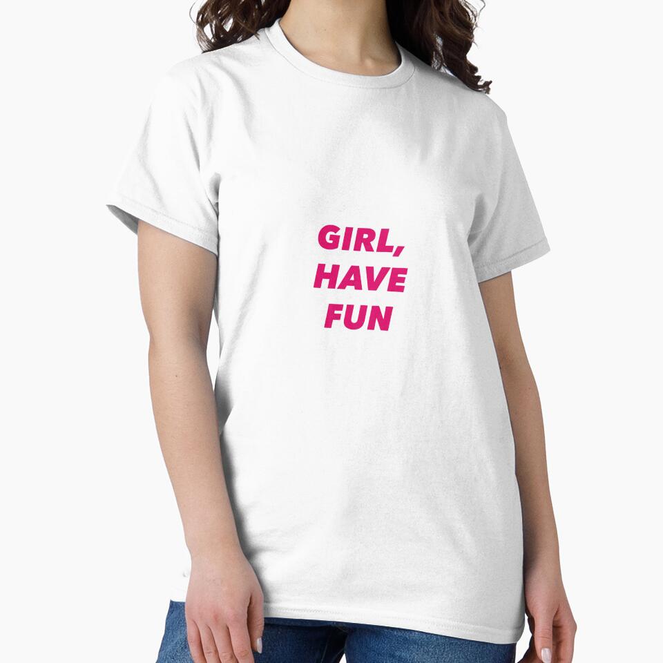 GIRL HAVE FUN STICKER by milliedenton-20