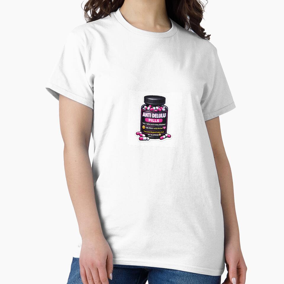 Anti Delulu Pills Funny Meme Sticker | Delulu is the Solulu Humor by Humpty143