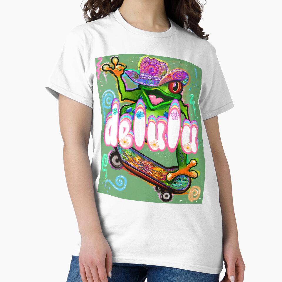 Delulu cowboy Frog sarcastic funny humor by Artonmytee