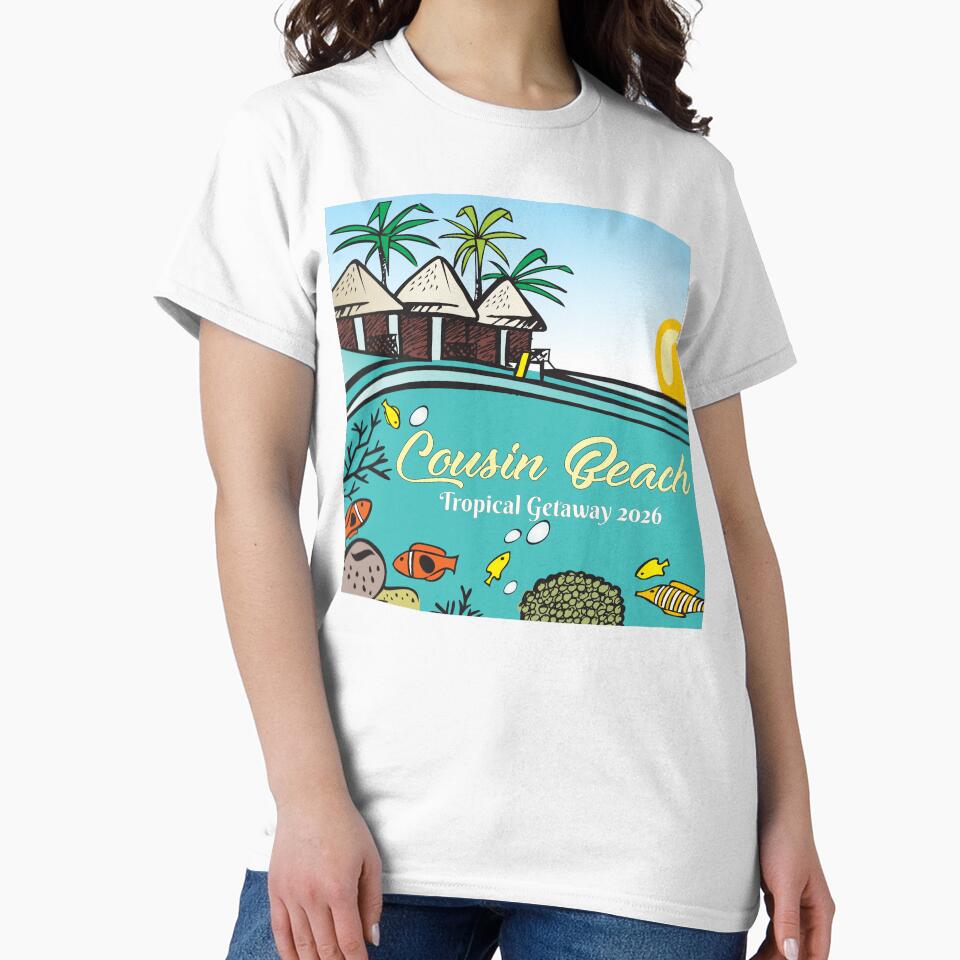 Cousins Beach Tropical Getaway 2026 Ocean Life Illustration by PixelWaveBD