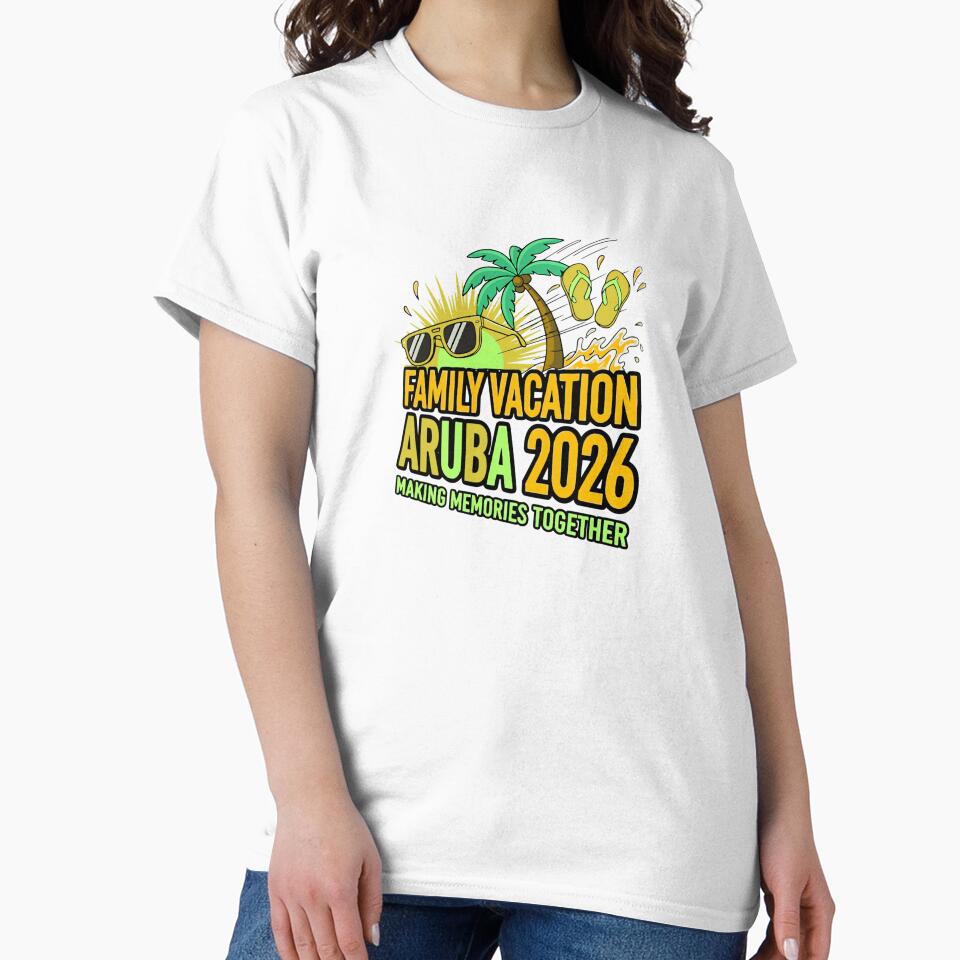 matching aruba family vacation 2026 tropical art by ArtDesignTp