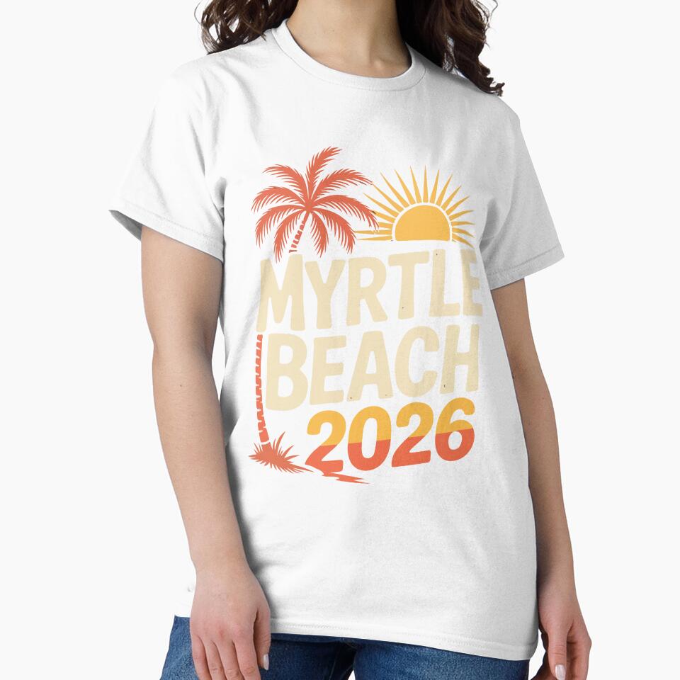 Myrtle Beach 2026 Vacation – Retro Beach Trip Friends Group Design by kiralynstration