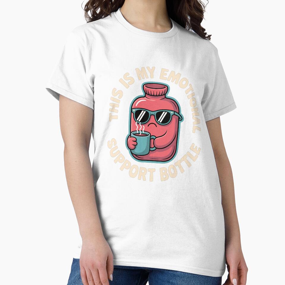 Emotional Support Hot Water Bottle by Printed-Memes