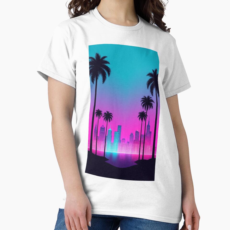 Retro Landscape | Neon Take on the Big City by Esterlane