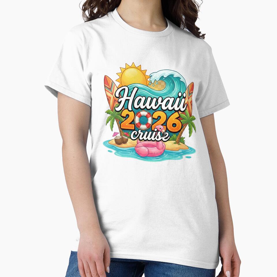 Hawaii Cruise 2026 Tropical Beach Vacation Design Retro Summer Travel by laggy-soul-0