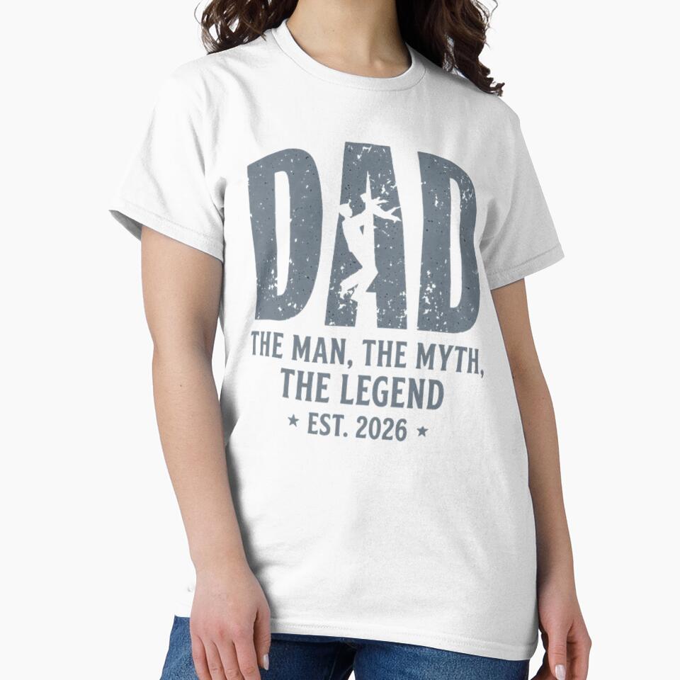 New Dad 2026 - The Man The Myth The Legend Retro by EchoPrint Co.